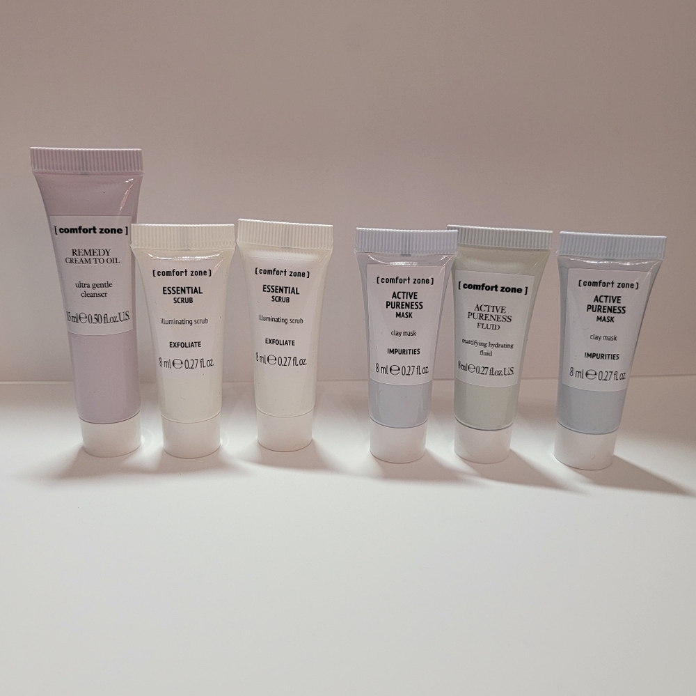 Comfort zone skincare lot active mask active pureness remedy essential scrub new